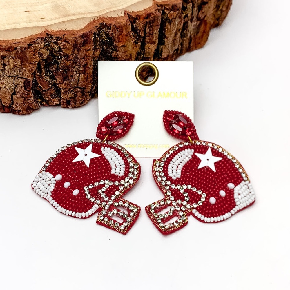 Football earrings